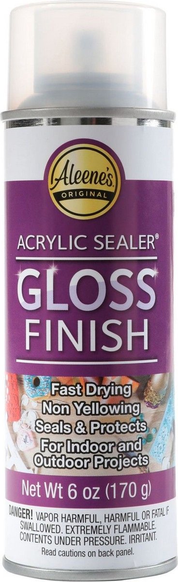 Aleenes Acrylic sealer Spray - Gloss finish - 170g